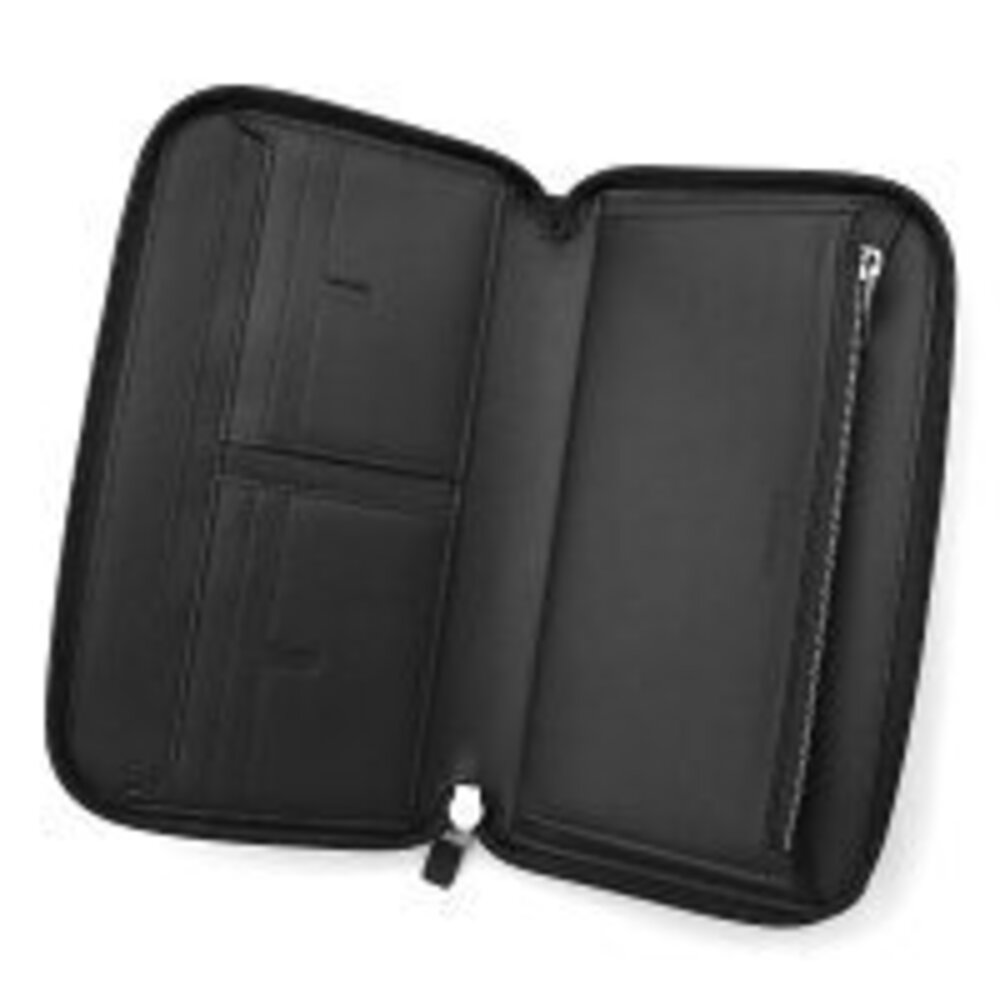 Burberry Long Jacquard Zip LG Black Wallet Check - Picture 4 of 5